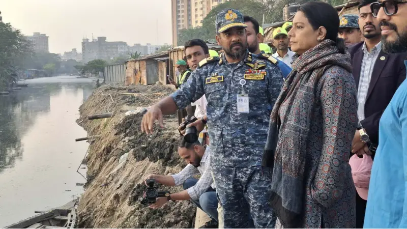 ঢাকার বাউনিয়া ও খিদির খাল পরিদর্শনে পানি সম্পদ মন্ত্রণালয়ের উপদেষ্টা সৈয়দা রিজওয়ানা হাসান ঢাকার বাউনিয়া ও খিদির খাল পরিদর্শনে পানি সম্পদ মন্ত্রণালয়ের উপদেষ্টা সৈয়দা রিজওয়ানা হাসান