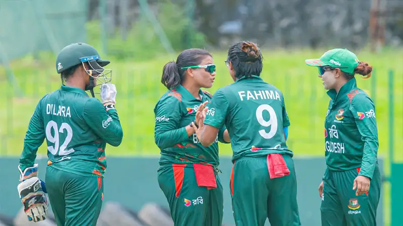 হ্যাটট্রিক জয়ে সিরিজ বাংলাদেশের মেয়েদের হ্যাটট্রিক জয়ে সিরিজ বাংলাদেশের মেয়েদের