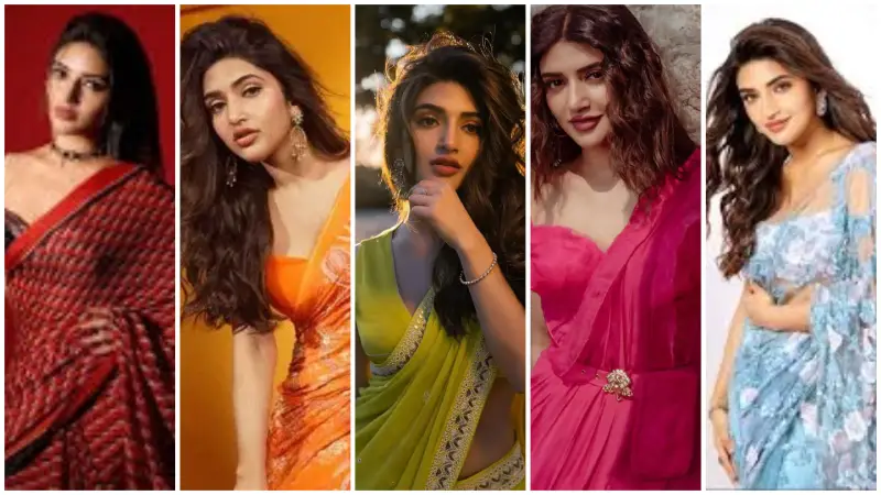 নজরকাড়া ৫ শাড়িতে শ্রীলীলা! নজরকাড়া ৫ শাড়িতে শ্রীলীলা!