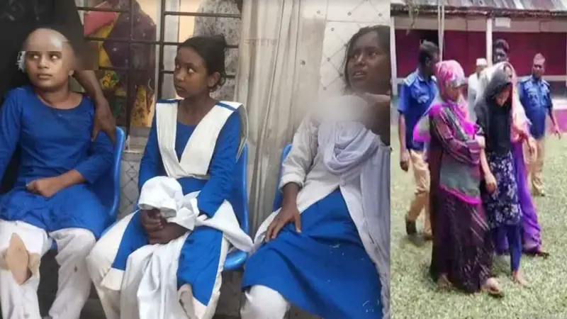 স্কুলে ঢুকে ৫ শিক্ষার্থীকে কোপালেন নারী স্কুলে ঢুকে ৫ শিক্ষার্থীকে কোপালেন নারী