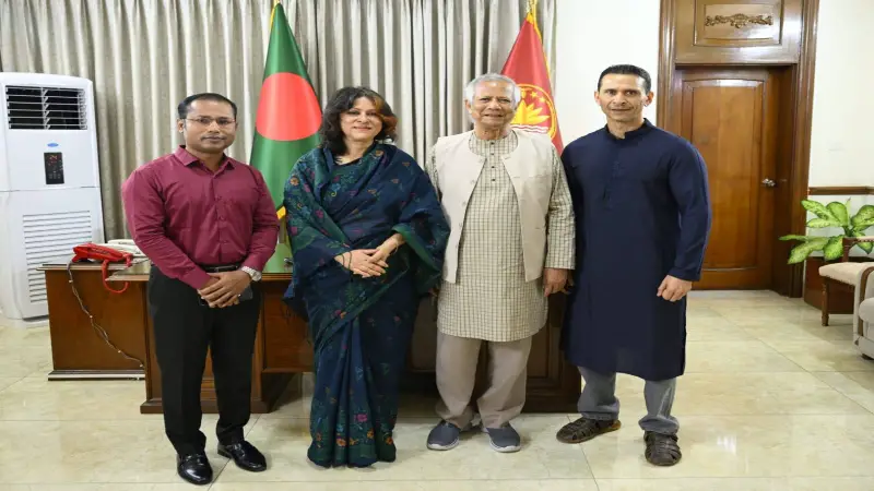 প্রধান উপদেষ্টার সঙ্গে তাজউদ্দিন পরিবারের সৌজন্য সাক্ষাৎ প্রধান উপদেষ্টার সঙ্গে তাজউদ্দিন পরিবারের সৌজন্য সাক্ষাৎ