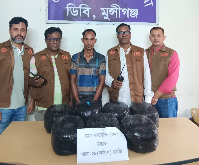 মুন্সীগঞ্জে অভিযানে ৫ লাখ টাকার গাঁজা ও পিকআপসহ যুবক গ্রেফতার মুন্সীগঞ্জে অভিযানে ৫ লাখ টাকার গাঁজা ও পিকআপসহ যুবক গ্রেফতার