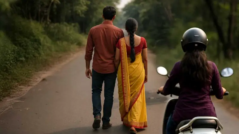 পরকীয়ায় আসক্ত স্বামীকে হাতেনাতে ধরতে মোটরসাইকেল যোগে ধাওয়া করলেন স্ত্রী পরকীয়ায় আসক্ত স্বামীকে হাতেনাতে ধরতে মোটরসাইকেল যোগে ধাওয়া করলেন স্ত্রী
