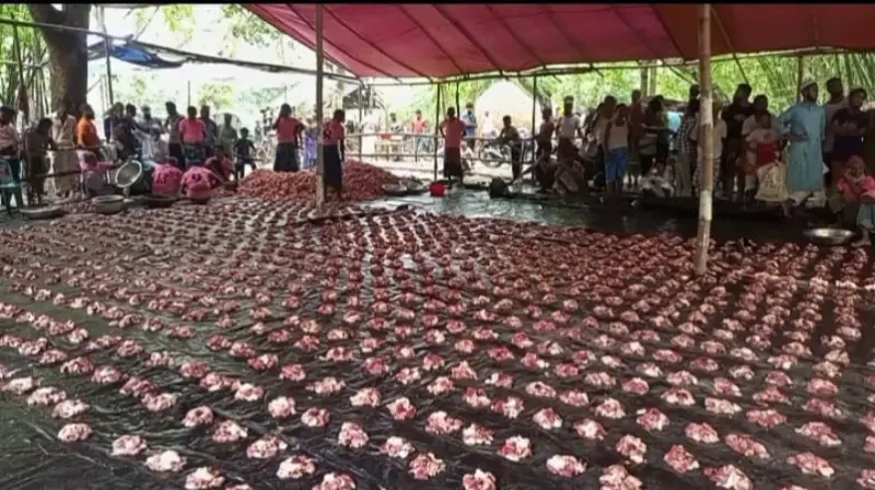 বংশ পরম্পরায় ৩০০ বছরের ঐতিহ্য, এক গ্রামে একসঙ্গে কোরবানিতে অংশ নেয় দেড় হাজার পরিবার বংশ পরম্পরায় ৩০০ বছরের ঐতিহ্য, এক গ্রামে একসঙ্গে কোরবানিতে অংশ নেয় দেড় হাজার পরিবার