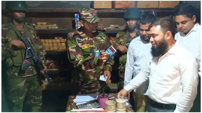 দেবীগঞ্জে অস্বাস্থ্যকর পরিবেশে খাদ্য উৎপাদন, দুই প্রতিষ্ঠানকে ৩০ হাজার টাকা জরিমানা