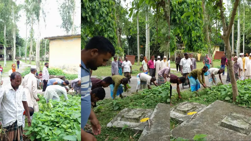 রামচন্দ্রপুর স্বাস্থ্য কেন্দ্রে স্বেচ্ছাশ্রমে পরিচ্ছন্নতা রামচন্দ্রপুর স্বাস্থ্য কেন্দ্রে স্বেচ্ছাশ্রমে পরিচ্ছন্নতা