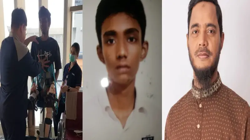জুলাই যোদ্ধা নাহিয়ানের পাশে ড. শফিকুল ইসলাম মাসুদ জুলাই যোদ্ধা নাহিয়ানের পাশে ড. শফিকুল ইসলাম মাসুদ