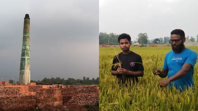 সৈয়দপুরে ইটভাটার বিষাক্ত ধোঁয়ায় পুড়ে গেছে বর্গা চাষীদের স্বপ্ন সৈয়দপুরে ইটভাটার বিষাক্ত ধোঁয়ায় পুড়ে গেছে বর্গা চাষীদের স্বপ্ন