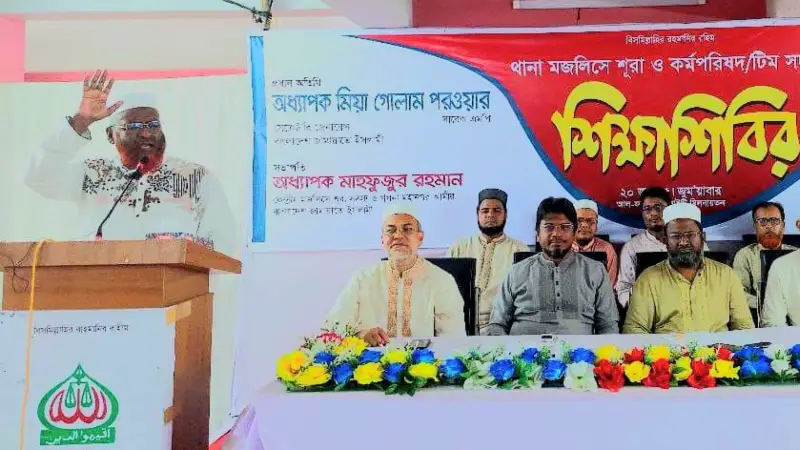 বিদেশি প্রভুর কথায় আর দেশ চলবে না: অধ্যাপক মিয়া গোলাম পরওয়ার বিদেশি প্রভুর কথায় আর দেশ চলবে না: অধ্যাপক মিয়া গোলাম পরওয়ার