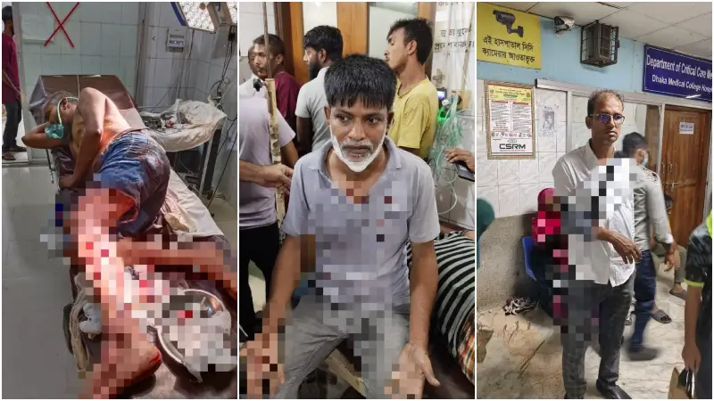 ঢাকাবাসীর চলমান আন্দোলনে হামলা