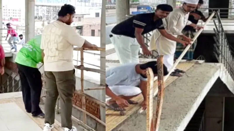 টঙ্গী বিআরটি উড়ালসড়কের মরণফাঁদ বাঁশ দিয়ে বন্ধ করলেন বিএনপি নেতা টঙ্গী বিআরটি উড়ালসড়কের মরণফাঁদ বাঁশ দিয়ে বন্ধ করলেন বিএনপি নেতা