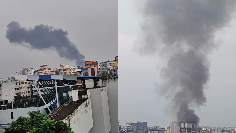 রাজধানীর শেওড়াপাড়ায় ভবনে আগুন রাজধানীর শেওড়াপাড়ায় ভবনে আগুন