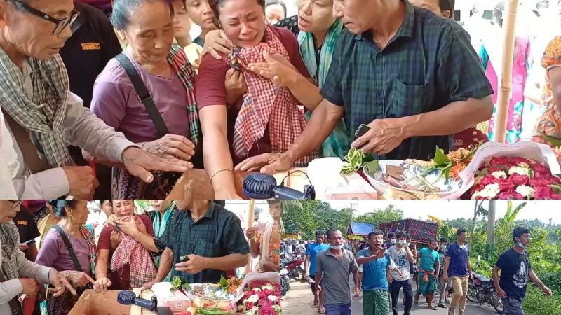 স্বজনসহ এলাকাবাসীর অশ্রুজলে উক্য চিং মারমার দাহক্রিয়া সম্পন্ন স্বজনসহ এলাকাবাসীর অশ্রুজলে উক্য চিং মারমার দাহক্রিয়া সম্পন্ন