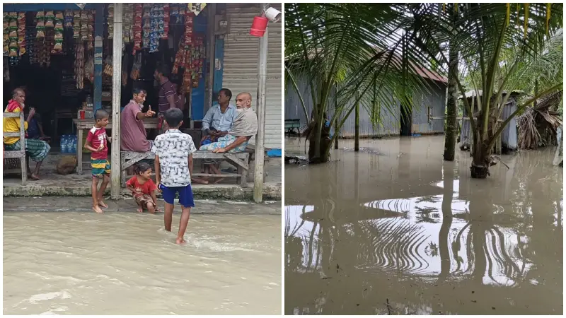 লক্ষ্মীপুরে মেঘনার জোয়ারের পানিতে লাখো মানুষের ভোগান্তি লক্ষ্মীপুরে মেঘনার জোয়ারের পানিতে লাখো মানুষের ভোগান্তি