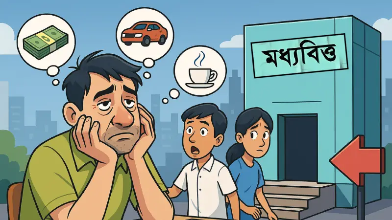 মধ্যবিত্ত নতুন সংকট জাতির ক্লান্তির পূর্বাভাস