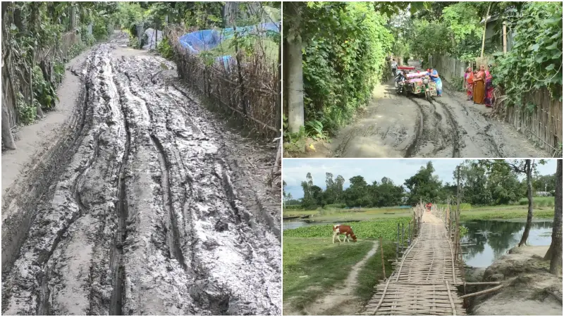 রৌমারীতে সেতু না থাকায় সীমাহীন দুর্ভোগে অর্ধলক্ষাধিক মানুষ! রৌমারীতে সেতু না থাকায় সীমাহীন দুর্ভোগে অর্ধলক্ষাধিক মানুষ!