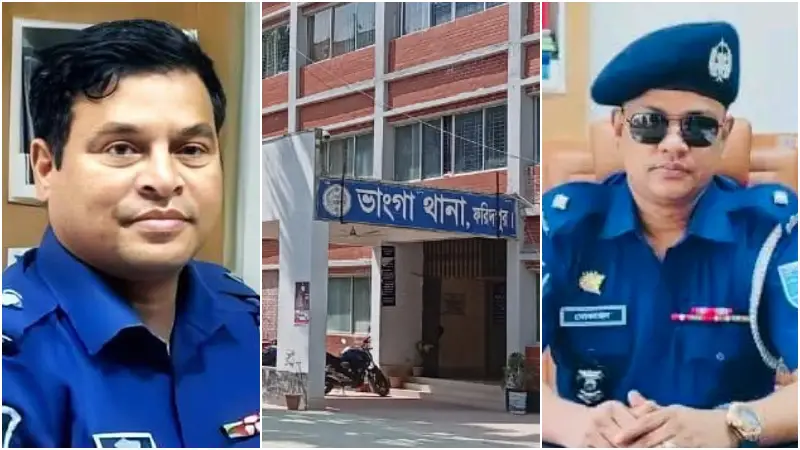 ঘুষ বাণিজ্যে বদলি, হত্যা মামলায় গ্রেফতার; বর্তমানে ওসি ছাড়াই চলছে ভাঙ্গা থানা ঘুষ বাণিজ্যে বদলি, হত্যা মামলায় গ্রেফতার; বর্তমানে ওসি ছাড়াই চলছে ভাঙ্গা থানা