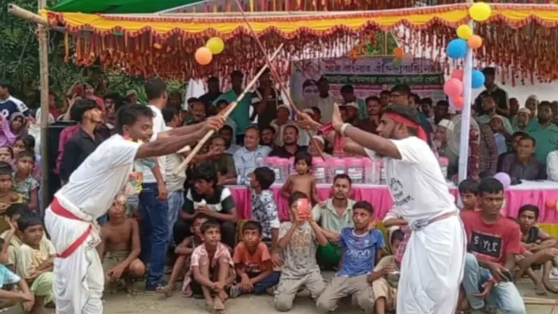 ঢাক-ঢোল আর লাঠির গর্জনে কাঁপল গ্রাম—সরাইলে উৎসবের জোয়ার ঢাক-ঢোল আর লাঠির গর্জনে কাঁপল গ্রাম—সরাইলে উৎসবের জোয়ার