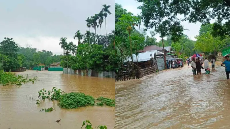 জালিয়াপাড়া-সিন্দুকছড়ি সড়কে জলাবদ্ধতা, বন্ধ যান চলাচল জালিয়াপাড়া-সিন্দুকছড়ি সড়কে জলাবদ্ধতা, বন্ধ যান চলাচল