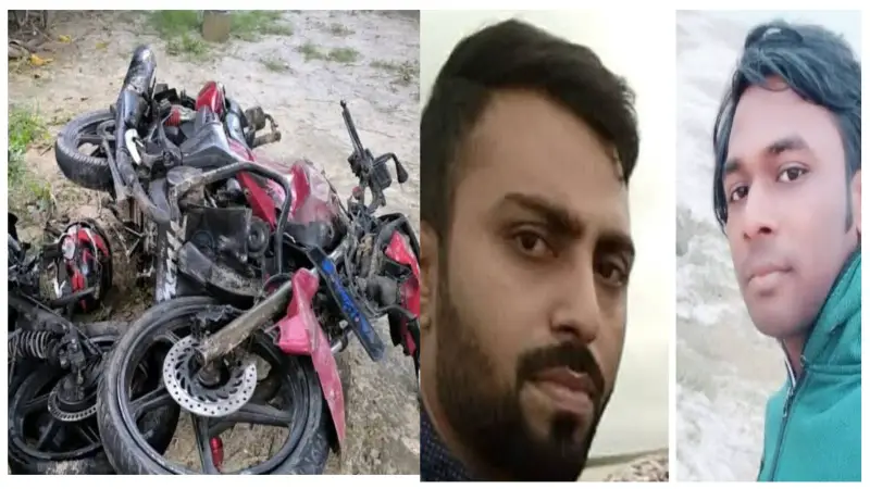 কুষ্টিয়ার মিরপুরে ডাম্প ট্রাক ও মোটরসাইকেলের সংঘর্ষে ২ জন নিহত, আহত ১ কুষ্টিয়ার মিরপুরে ডাম্প ট্রাক ও মোটরসাইকেলের সংঘর্ষে ২ জন নিহত, আহত ১