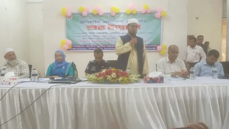 মুকসুদপুরে ইউনিয়ন পরিষদের গ্রাম পুলিশ বাহিনীর সদস্যগণের বুনিয়াদি প্রশিক্ষণ কোর্সের উদ্বোধন মুকসুদপুরে ইউনিয়ন পরিষদের গ্রাম পুলিশ বাহিনীর সদস্যগণের বুনিয়াদি প্রশিক্ষণ কোর্সের উদ্বোধন