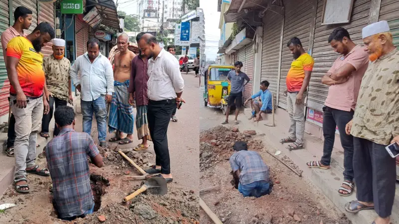 চাঁদপুর শহরে গ্যাস লাইনে লিকেজ, সরবরাহ বন্ধ