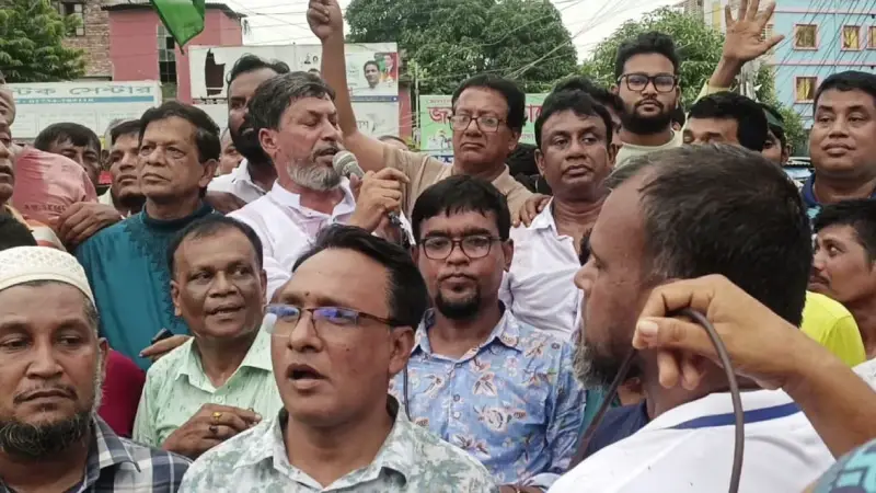 মাদারীপুরে গণঅভ্যুত্থান দিবসে বিএনপির বিজয় মিছিল ও র‌্যালি