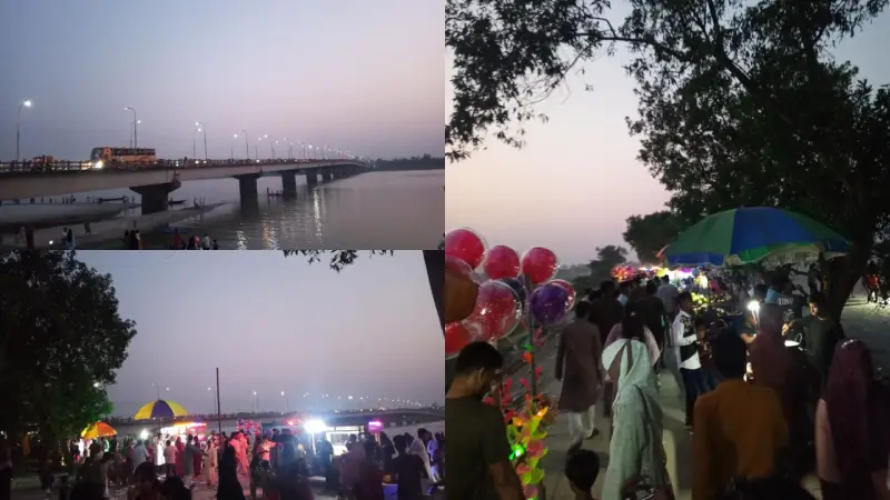 ধরলা পাড়ে উৎসবের রঙ ছড়াচ্ছে মানুষের ভিড়: প্রকৃতির কোলে শান্তির খোঁজে কুড়িগ্রামের মানুষ ধরলা পাড়ে উৎসবের রঙ ছড়াচ্ছে মানুষের ভিড়: প্রকৃতির কোলে শান্তির খোঁজে কুড়িগ্রামের মানুষ