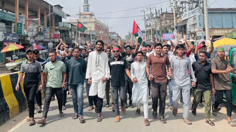 সারাদেশে সন্ত্রাস, চাঁদাবাজি ও বিচারবহির্ভূত হত্যার প্রতিবাদে উত্তাল বড়লেখা