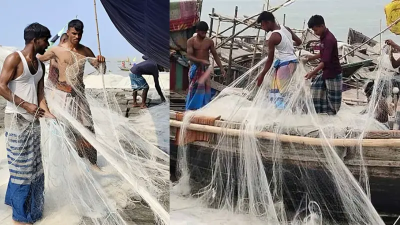 ইলিশ ধরার দুই মাসের নিষেধাজ্ঞা শেষে প্রস্তুত জেলেরা ইলিশ ধরার দুই মাসের নিষেধাজ্ঞা শেষে প্রস্তুত জেলেরা