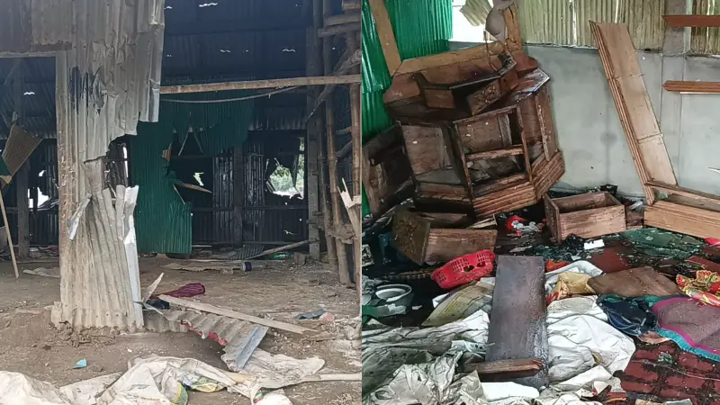 সুনামগঞ্জে প্রেমঘটিত বিরোধে দু’পক্ষের সংঘর্ষ: বসতবাড়ি ভাঙচুর, লুটপাট ও অগ্নিসংযোগ সুনামগঞ্জে প্রেমঘটিত বিরোধে দু’পক্ষের সংঘর্ষ: বসতবাড়ি ভাঙচুর, লুটপাট ও অগ্নিসংযোগ