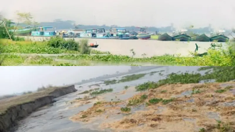 মেঘনায় অবৈধভাবে রাতভর বালু উত্তোলন, ভোর হওয়ার আগেই সব উধাও মেঘনায় অবৈধভাবে রাতভর বালু উত্তোলন, ভোর হওয়ার আগেই সব উধাও