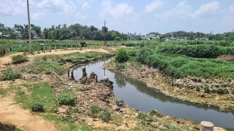 রোহিঙ্গা ক্যাম্পের বর্জ্যে ধ্বংস হচ্ছে শত শত একর কৃষিজমি রোহিঙ্গা ক্যাম্পের বর্জ্যে ধ্বংস হচ্ছে শত শত একর কৃষিজমি