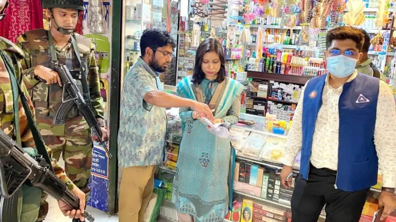 মধুপুরে ভ্রাম্যমান আদালতের অভিযানে অর্থদন্ড