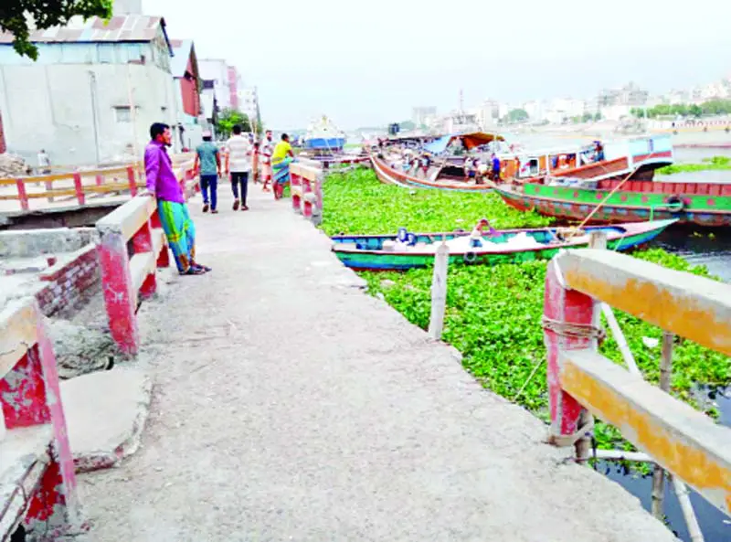 শীতলক্ষ্যা নদীর ওয়ার্কওয়েটি  এখন জরাজীর্ণ
