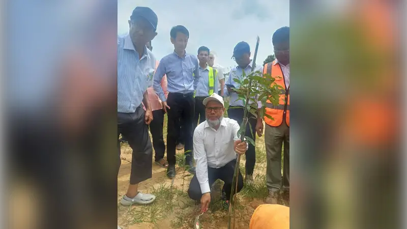 দোহাজারী-কক্সবাজার রেলপথে ফলজ ও বনজ গাছের চারা রোপণ দোহাজারী-কক্সবাজার রেলপথে ফলজ ও বনজ গাছের চারা রোপণ