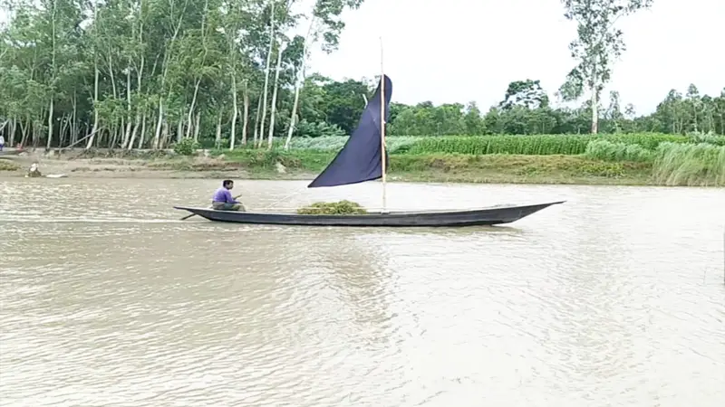 কালের আবর্তনে হারিয়ে যাচ্ছে বাদামতোলা নৌকা কালের আবর্তনে হারিয়ে যাচ্ছে বাদামতোলা নৌকা