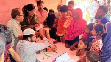 হবিগঞ্জে ৫০০ জনকে বিনামূল্যে চিকিৎসাসেবা ও ঔষধ প্রদান