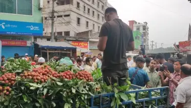 ফলের রাজ্য বিজয়নগরে প্রতিদিন বিক্রি হচ্ছে ৮০ লাখ টাকার লিচু