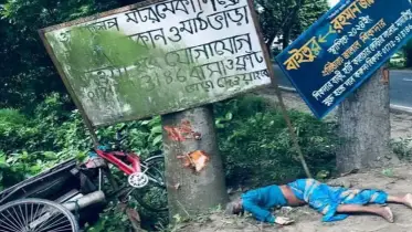 মহাসড়কে বাসের ধাক্কায় প্রাণ গেল ব্যবসায়ীর