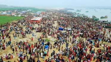 জাদুকাটা তীরে পণতীর্থ গঙ্গাস্নান শুরু 