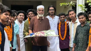 ছাত্রদল নেতাদের সঙ্গে সাহিদুল আলম তালুকদারের সৌজন্য সাক্ষাৎ