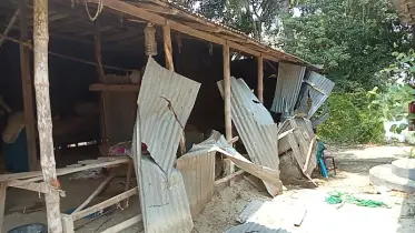ফরিদপুরের সালথায় দু’দলের সংঘর্ষ: বাড়িঘর ভাঙচুর,আহত ১৫