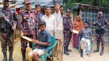 সীমান্তে মাইন বিস্ফোরণে আহত ব্যক্তিদের সহায়তায় এগিয়ে এল বিজিবি