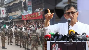 সালাহ উদ্দিন আহমেদকে কটুক্তি: এনসিপির মঞ্চ ভাঙচুর
