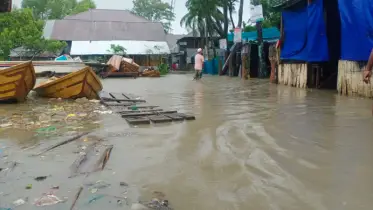 সাগর উত্তাল নিম্নাঞ্চল প্লাবিত, পটুয়াখালীতে জনজীবন বিপর্যস্ত