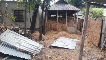 ত্রিশালে পূর্ব শত্রুতার জেরে ঘর ভাঙচুর