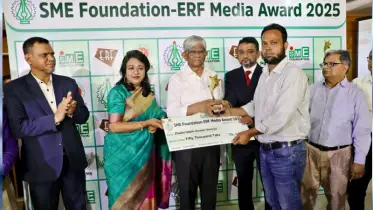মুকসুদপুরের জিয়াদুল পেলেন এসএমই-ইআরএফ মিডিয়া অ্যাওয়ার্ড