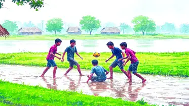 বর্ষায় ভেসে আসা শৈশব