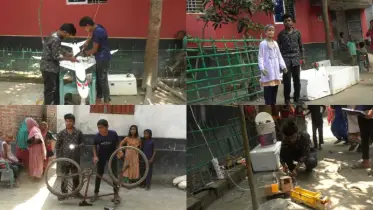 গাইবান্ধায় কলেজ ছাত্রের সাশ্রয়ী প্রযুক্তি উদ্ভাবনে সাড়া